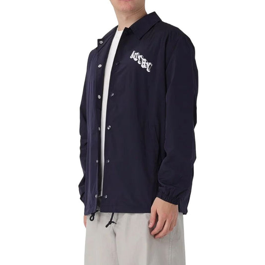 Autry Blue Polyester Full-Length Jacket