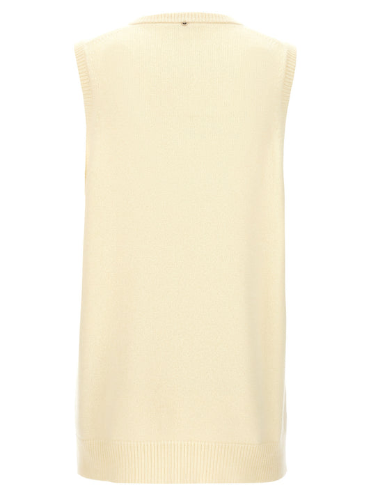 Sportmax Bicolor Wool Sleeveless Jacket