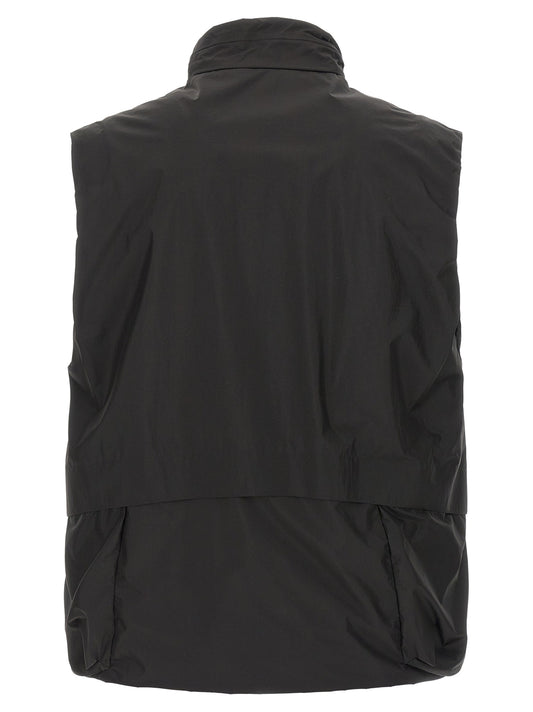 C.P. Company Black Polyamide Sleeveless Jacket