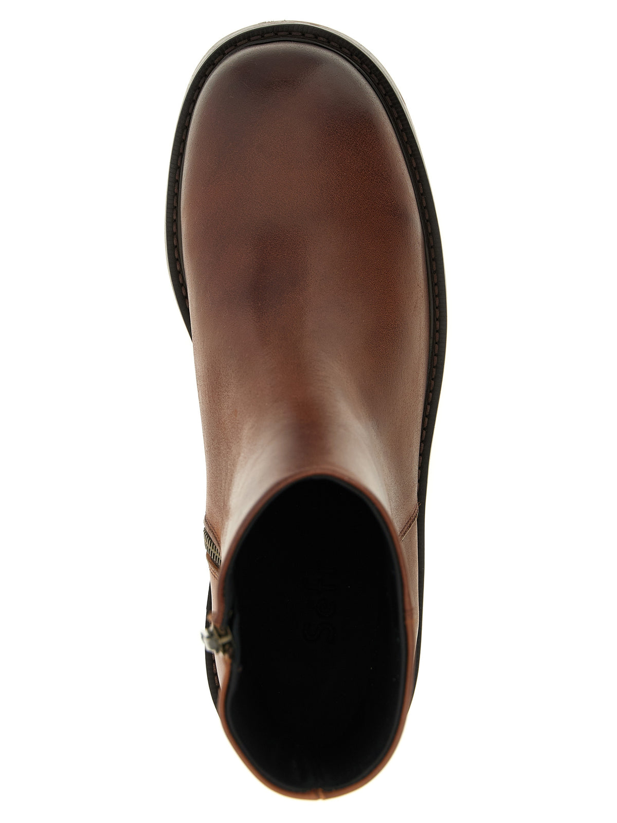SÉFR Brown Calfskin Ankle Boots