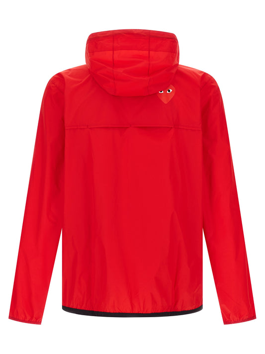Comme Des Garçons Play Red Nylon Shell Jacket