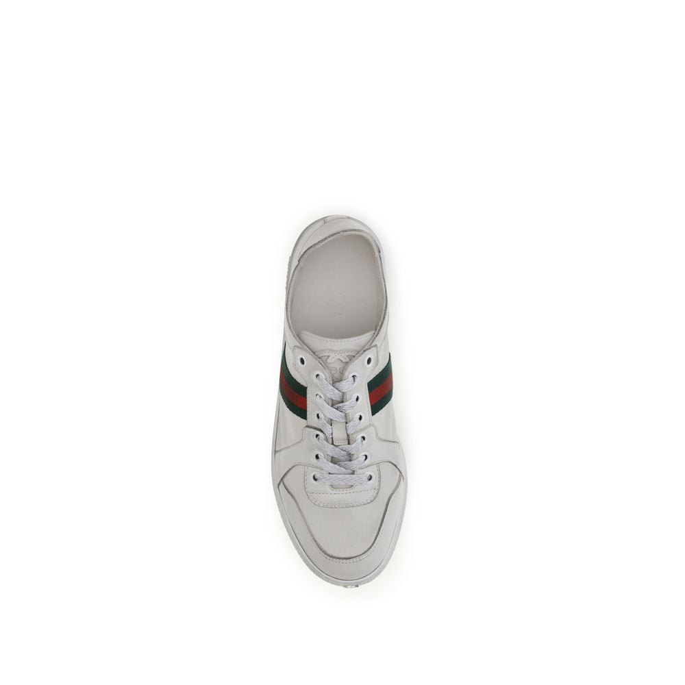 Gucci White Lamb Ovis Aries Low Top Sneakers