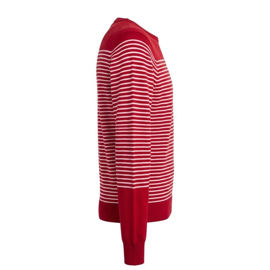 Malo Red Cotton Men Sweater