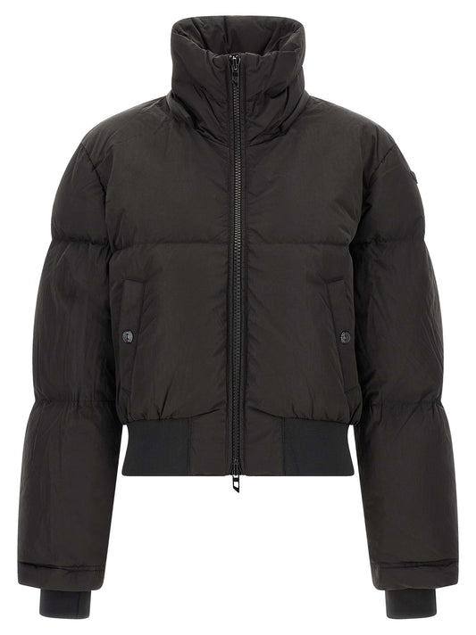Diesel Black Polyamide Full-Length Jacket