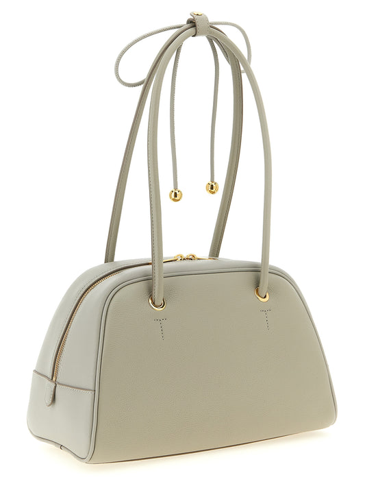 Furla Сива телешка кожена чанта