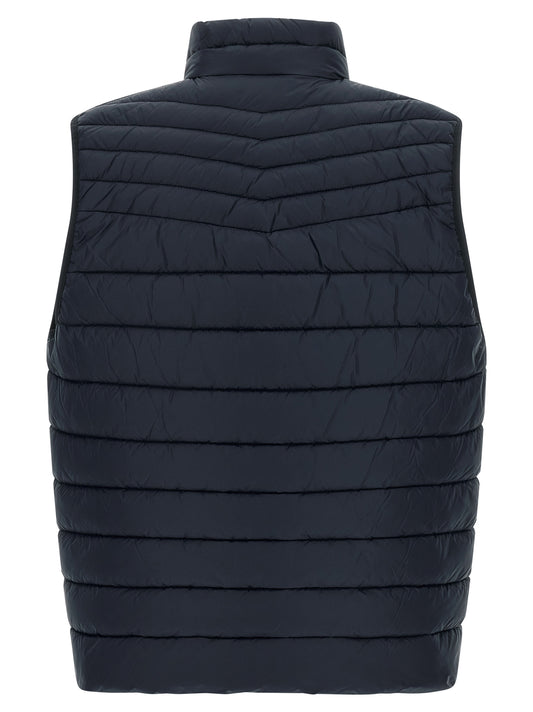 Hugo Boss Blue Recycled Polyamide Sleeveless Jacket