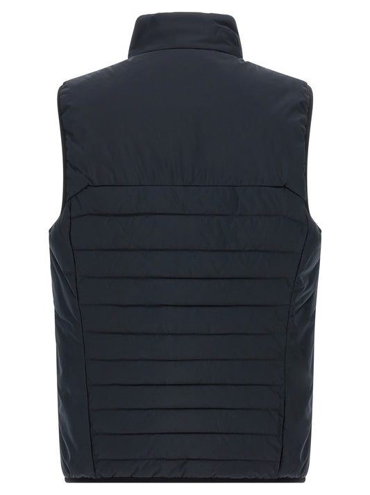 Hugo Boss Blue Polyester Sleeveless Jacket