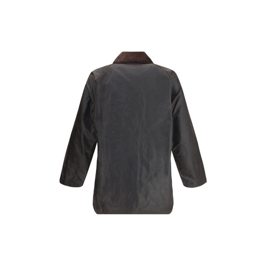 Barbour Black Cotton Full-Length Jacket