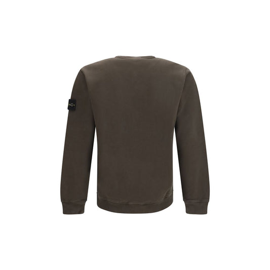 Stone Island Brown Cotton Sweatshirt