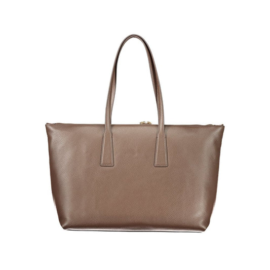 Дамска чанта Furla от кафява кожа