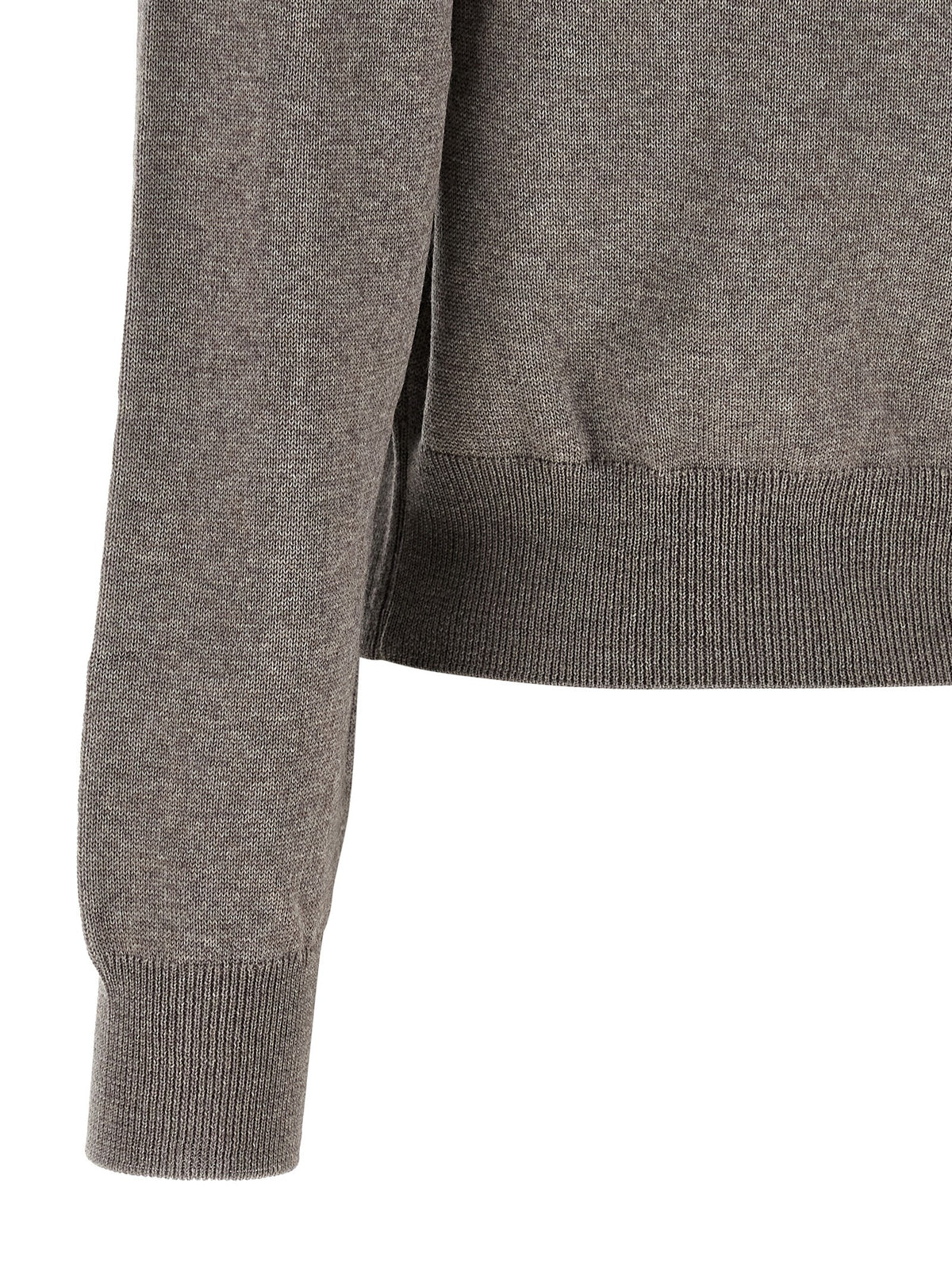Maison Kitsuné Gray Wool Cardigan