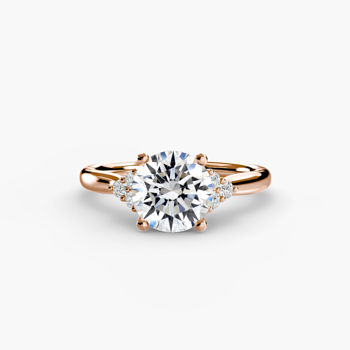 Solitaire Cluster Shoulder