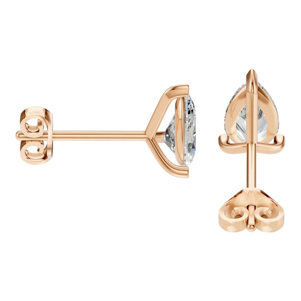 Earrings Solitaire Pear 2