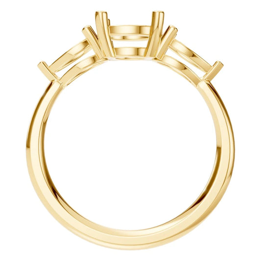 Ring Three Stone Round 3