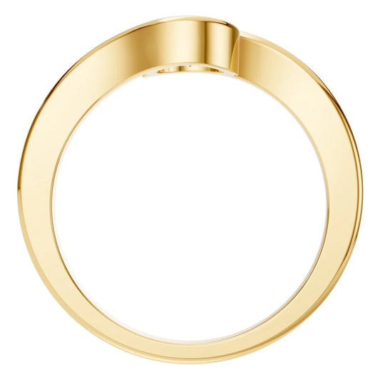 Ring Twisted Solitaire Round