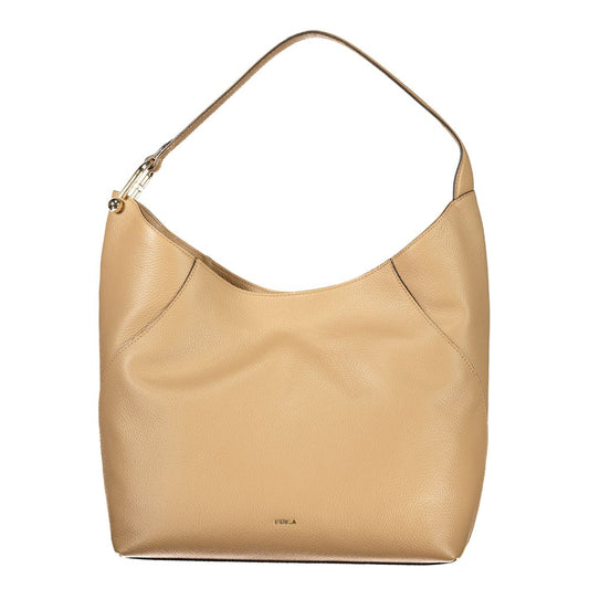 Дамска чанта Furla Marrone от естествена кожа