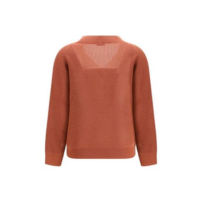 Brunello Cucinelli Red Cashmere Sweater