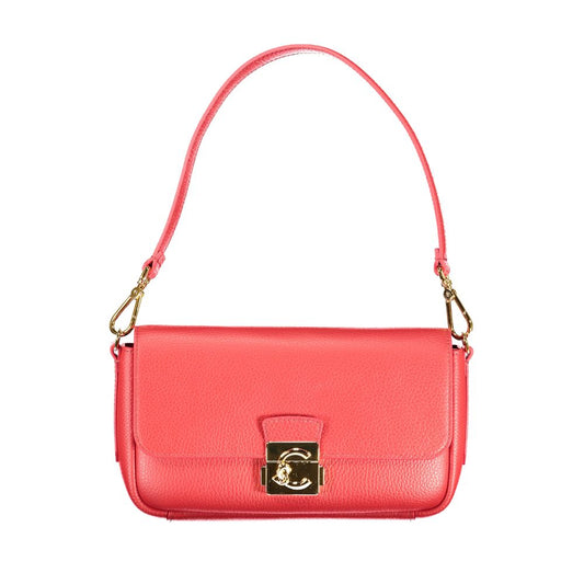 Дамска чанта от кожа Coccinelle Rosso