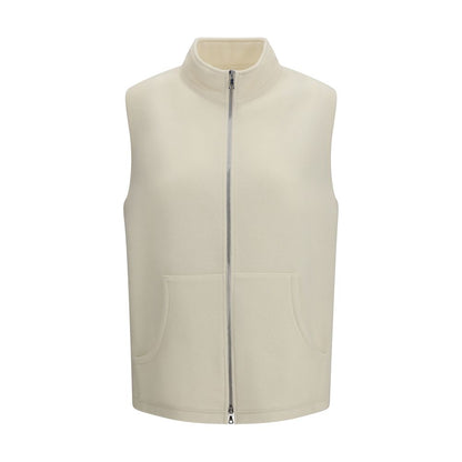 RIER Beige Wool Oves Aries Sleeveless Jacket