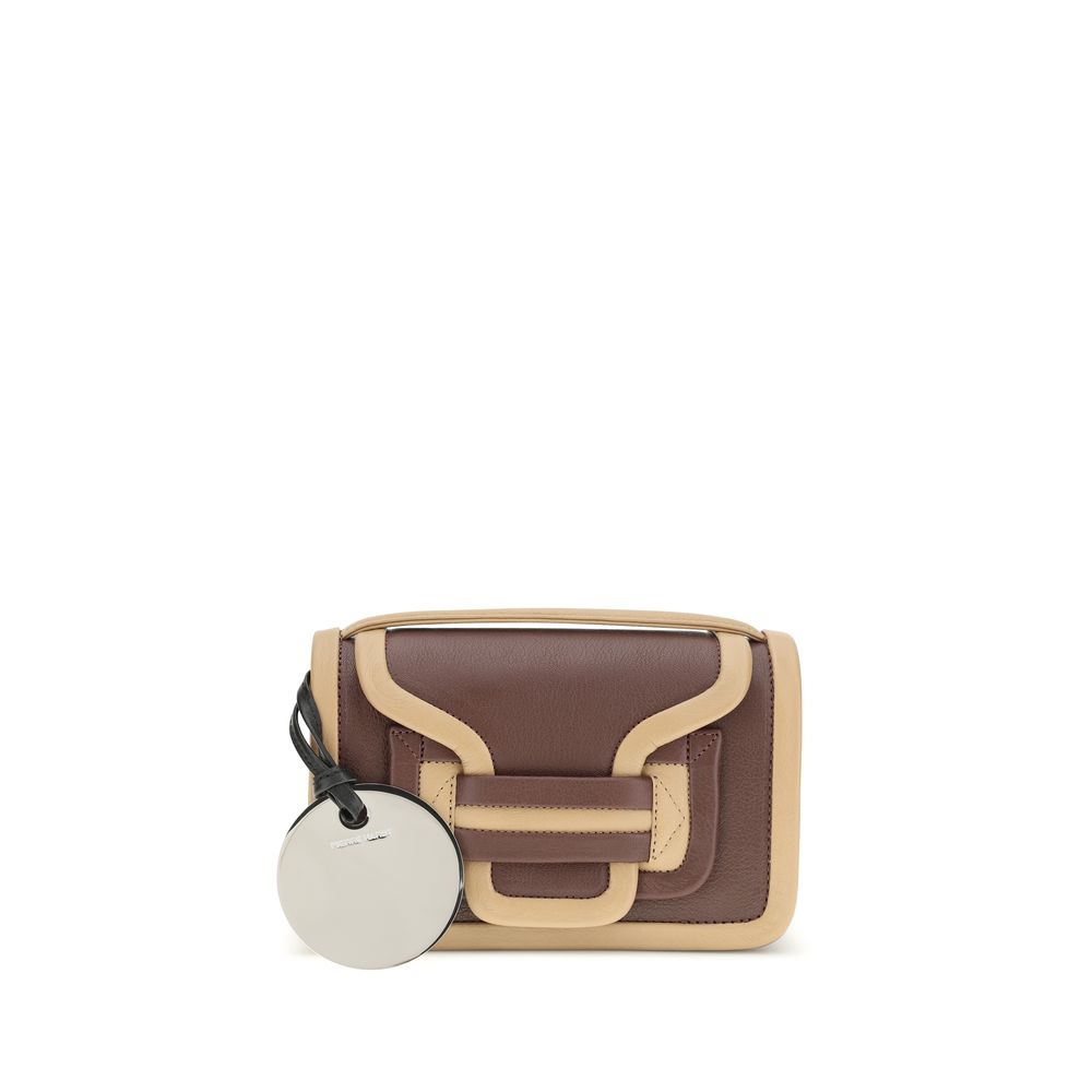 Pierre Hardy Brown Leather Shoulder Bag