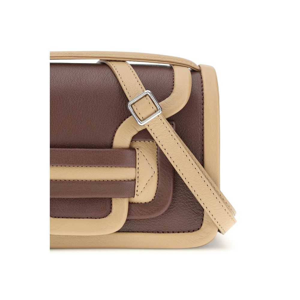 Pierre Hardy Brown Leather Shoulder Bag