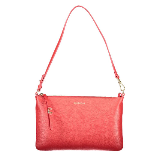 Дамска чанта Coccinelle Rosso от естествена кожа