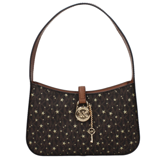 Кафява текстилна чанта Michael Kors