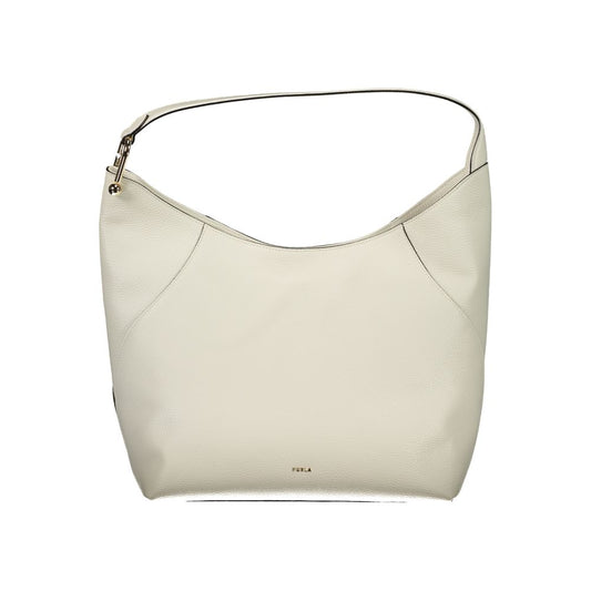 Дамска чанта Furla от бяла кожа