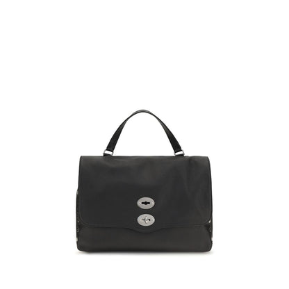 Zanellato Black Calf Leather Bos Taurus Handbag