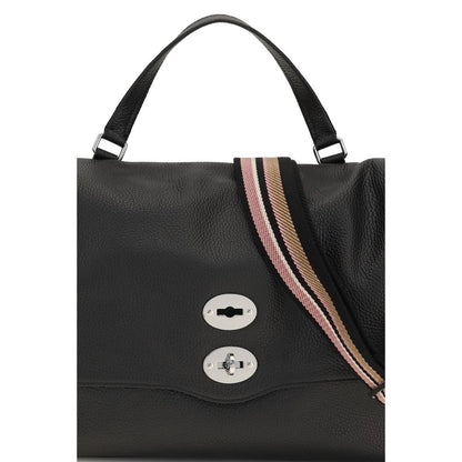 Zanellato Black Calf Leather Bos Taurus Handbag