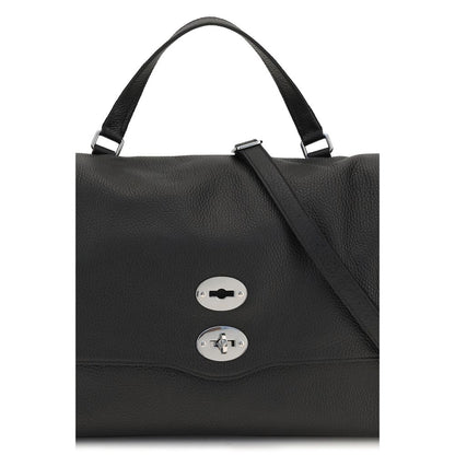 Zanellato Black Calf Leather Bos Taurus Handbag