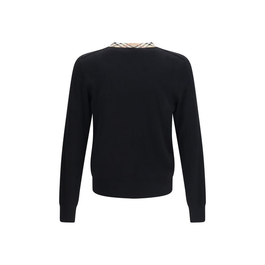 Burberry Black Wool Oves Aries Sweatshirt