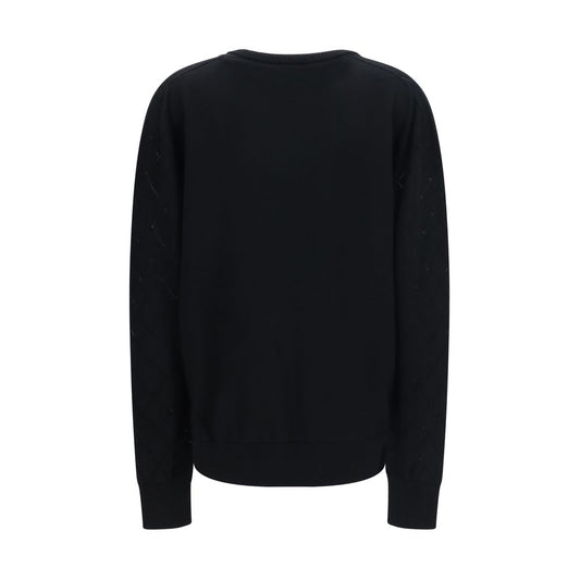 Balmain Black Wool Oves Aries Sweatshirt