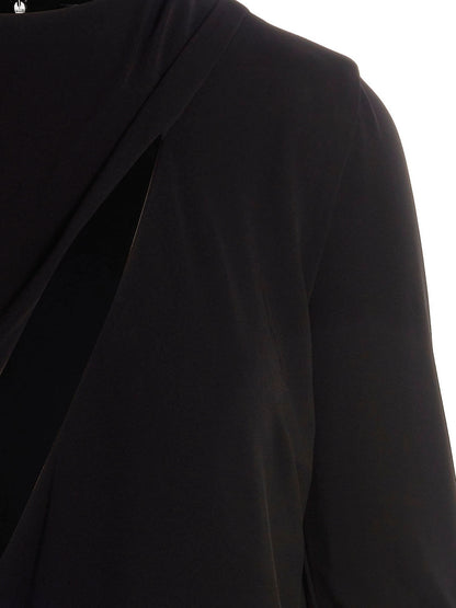 Versace Black Viscose Short Dress