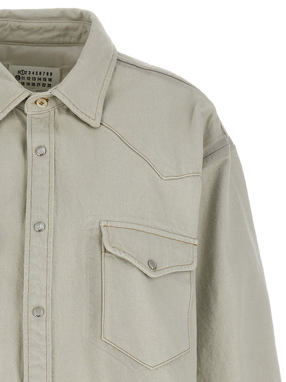 Maison Margiela White Cotton Denim Jacket