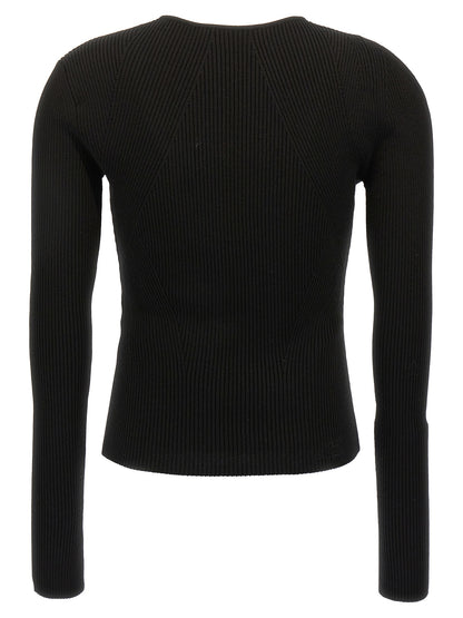 Alexander McQueen Black Wool Cardigan