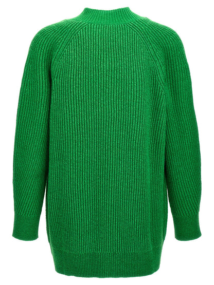 Jil Sander Bicolor Cotton Cardigan