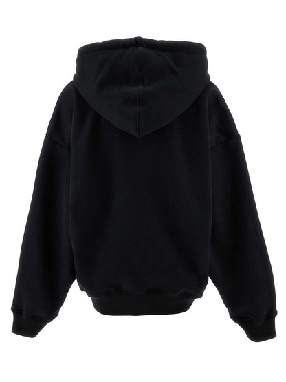 Off-White Black Cotton Hoodie