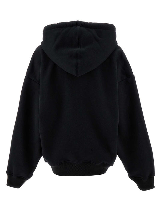 Off-White Black Cotton Hoodie