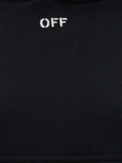 Off-White Black Cotton Hoodie