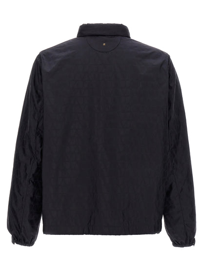 Valentino Garavani Blue Polyamide Shell Jacket