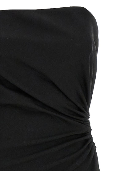 Max Mara Black Virgin Wool Long Dress