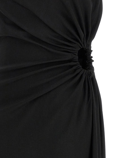 Max Mara Black Virgin Wool Long Dress