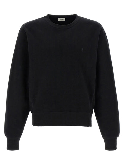 Saint Laurent Black Cotton Sweatshirt