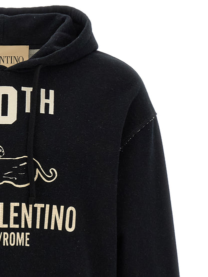 Valentino Garavani Black Cotton Sweatshirt