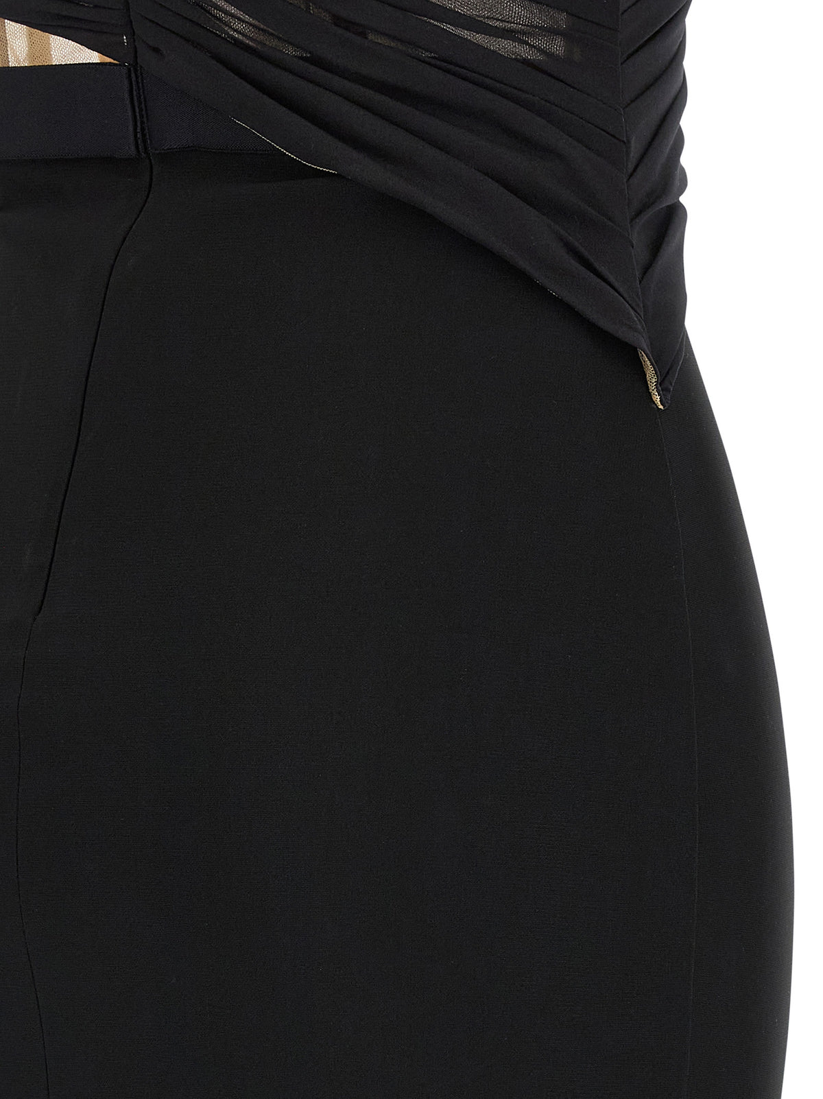 Nensi Dojaka Black Viscose Long Dress