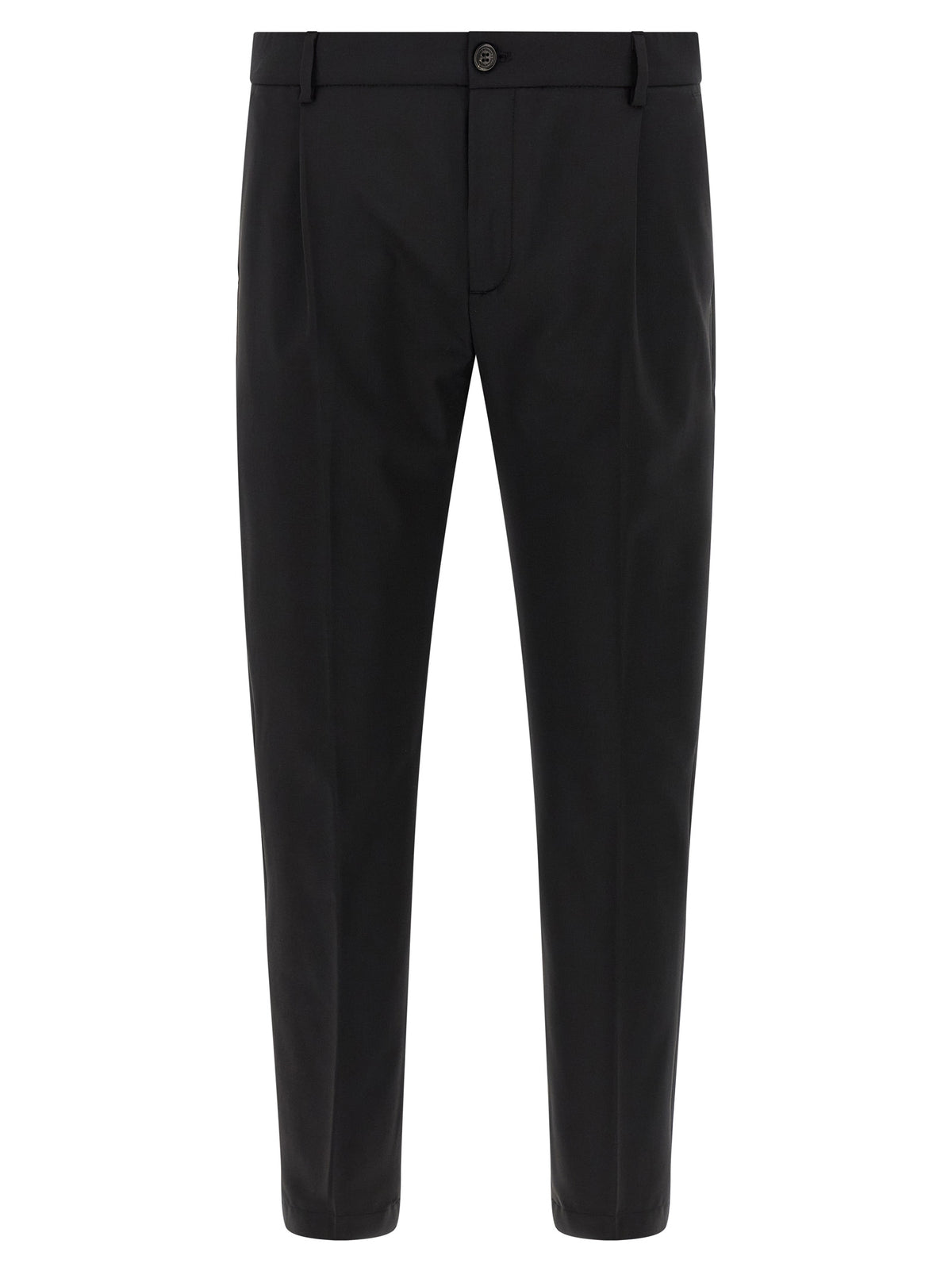 Department 5 Black Virgin Wool Cropped Pants