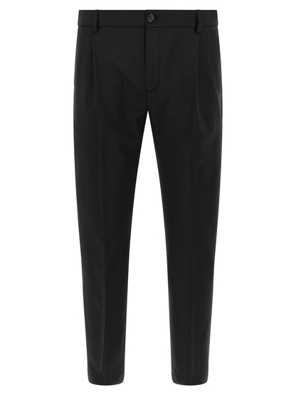 Department 5 Black Virgin Wool Cropped Pants