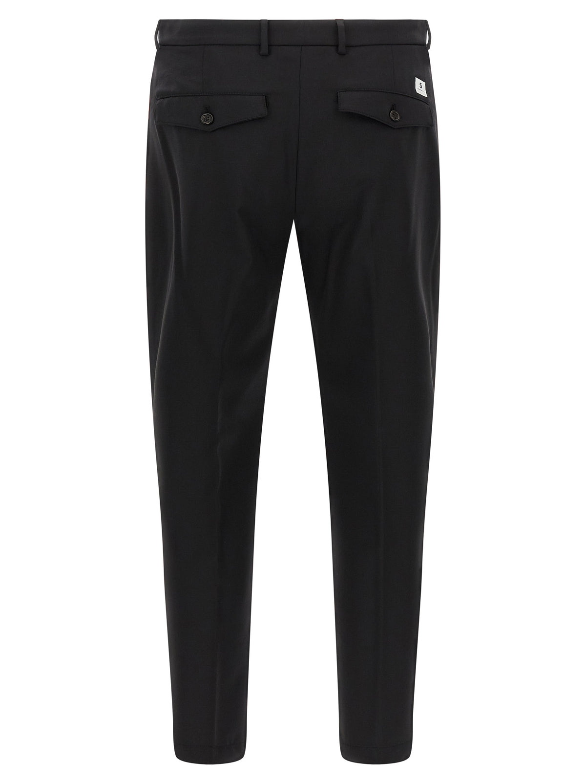 Department 5 Black Virgin Wool Cropped Pants