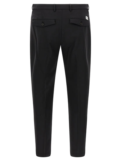 Department 5 Black Virgin Wool Cropped Pants